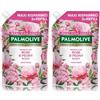 Palmolive Ricarica Sapone Liquido Mani Sensorial Experience rosa del Marocco e Peonia 900 ml, Rose & Peony (Confezione da 2)