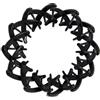 MIBELLA BEAUTY & CO Fermaglio per capelli a spirale per una presa delicata senza tirare - Fermaglio per capelli con design antiscivolo per una presa sicura - nero