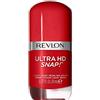 REVLON Smalto Ultra Hd Snap Formula Glossy E 100 Per Cento Vegana, Con 75 Per Cento Di Ingredienti Naturali E Idratanti, Ottima Copertura, 030 Cherry On Top, 8 ml, Confezione da 1
