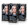 SYOSS Permanent Cool Color 12-59 biondo platino cenere, tintura per capelli e maschera intensiva con cheratina per una copertura professionale di capelli grigi, colore resistente, confezione da 3
