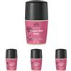 Urtekram Crema Deo Cristallo Rosa - 50 ml - Deodorante Naturale con Sale Minerale, Profumo di Rosa Fresca, Formula Delicata, Cosmetico Naturale Certificato, Vegan e Senza Alluminio (Confezione da 4)