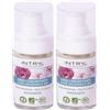 Pvmn INTRÀ Rosa Centifolia & Fiori di Pesco Siero Viso Biologico Concentrato con Acido Ialuronico - 30ml, Neutro (6020186) (Confezione da 2)