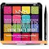 NYX Professional Makeup, Palette Ombretti Ultimate Shadow, Pigmenti pressati, 16 tonalità, Effetto opaco, Satinato, Metallico & Epic Ink Eye Liner, pennellino pigmentato e waterproof, Black