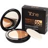 Tahe Compact Foundation Perfect Base di Trucco Anti-Aging, SPF 50+, 15 g (10 Pure)