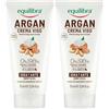 Equilibra Argan Crema Viso Idratante, 75 ml (Confezione da 2)