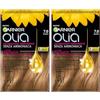Garnier Olia Tinta Capelli, Colorazione Permanente Senza Ammoniaca, Copre il 100% dei Capelli Bianchi, Con Oli di Fiore di Origine Naturale, Formula Vegana, Biondo (Confezione da 2)