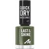 MANHATTAN Last & Shine Smalto per unghie ad asciugatura rapida, vegano e senza sperimentazione sugli animali, a lunga durata, finitura ultra lucida, 8 ml, Fb. 980 Crazy About Cargo