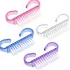 Elalove Spazzolino unghie mani, Set 4 pezzi Spazzola Unghie con Manico, Spazzola per Unghie Portatile, Spazzole per Pulire