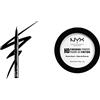 NYX Professional Makeup High Definition Finishing Powder, Cipria in Polvere Compatta, Opacizzante, Finish Matte, Tonalità Translucent & Epic Ink Eye Liner, pennellino pigmentato e waterproof, Black