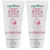 Equilibra, Crema Mani, Levigante e Protettiva, 75ml, con Estratto di Rosa Damascena, Acido Ialuronico e Glicerina Vegetale, 98% Origine Naturale, Assorbimento Rapido, Non Unge, Delicatamente Profumata