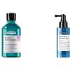 L'Oréal Professionnel Paris Kit Shampoo + Siero Rinforzante Per Cuoio Capelluto Sensibile, Per Capelli Luminosi e Setosi, Scalp Advanced + Aminexil Advanced, 300 ml + 90ml