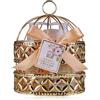 Accentra Set doccia da donna Honey JASMINE in un bellissimo cesto metallico - Set di 3 pezzi con gel doccia, lozione per il corpo e spugna da bagno - Set regalo per compleanno, San Valentino