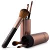 Luvia Cosmetics Luvia, set di pennelli da trucco con accessori stravaganti in caffèe, 5 pennelli da trucco