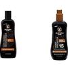 Australian Gold Rapid Tanning Intensifier Lotion 250 Ml & Sunscreen Spf15 Spray Gel With Instant Bronzer 237 Ml