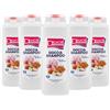 Delice Doccia Shampoo ai Fiori di Mandorlo, Detergente, per Tutti i Tipi di Pelle e Capelli - 5 Pezzi x 650 ml