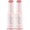 essence satin GLOW luminous shine lipstick, luminosa, colore intenso (3.5g) (Confezione da 2)