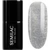 Semilac Smalto UV 961 Magnetic Flash 7ml - Argento Cat-eye magnetico con flash multidimensionale - Collezione Inner Glow