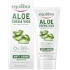 Equilibra Viso, Aloe Crema Viso Anti-Aging, Crema Viso Anti-Aging a Base di Aloe Vera, ad Azione Idratante, Lenitiva e Protettiva, per Prevenzione e Trattamento di Rughe e Segni del Tempo, 50 ml