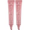 Essence Cosmetics The Super Peptide Glossy Lip Treatment, Levigante, con Vitamine, Curativo, Lucida, 10 ml (Confezione da 2)