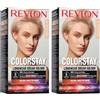 Revlon ColorStay Longwear Cream Hair Color, Colorazione Permanente, Ultra-Nutriente, Senza Siliconi E Oli Minerali, Copertura Totale, Fino A 8 Settimane - 01 Biondo Cenere Naturale Extra Chiaro, 165ml
