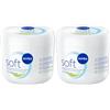 NIVEA Soft 500 ml, Crema idratante corpo, viso e mani dalla texture leggera ad assorbimento rapido, Crema multiuso arricchita con Vitamina E e Olio di Jojoba per una pelle fresca e luminosa