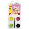 Eberhard Faber 579022 - Set per il trucco dei bambini Butterfly, 4 colori per il trucco con pennello e istruzioni