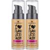 Essence Cosmetics Fondotinta I Love Flawless Skin, Lunga Durata, Opacizzante, Risultato Istantaneo, Opaca, 30 ml (Confezione da 2)