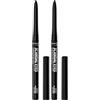 Rimmel London ScandalEyes Exaggerate Eye Definer, Matita Occhi Automatica Waterproof a Lunga Durata dal Colore Intenso e Tratto Ultra Preciso, 001 Intense Black - 0.35g (Confezione da 2)