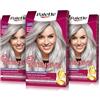 Schwarzkopf Palette Intensive Creme Color U71 Grigio Argento, Tintura permanente per capelli con olio di macadamia e mandorle, copre il 100% di capelli grigi e radici, per un colore radioso, confezione da 3