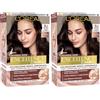 L'Oreal Paris L'Oréal Paris Colorazione Permanente, Copertura dei Capelli Bianchi a Lungo, Risultato Naturale e Luminoso, Formula senza Ammoniaca, Excellence Universal Nude, Tonalità: Castano Scuro (3U)