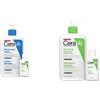 CeraVe Lozione Idratante Viso e Corpo per Pelle Secca, 473ml + Travel Size Detergente Idratante 20ml & Detergente Idratante Viso e Corpo, 473ml + Travel Size Detergente Idratante, 20ml