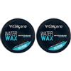 Vitalcare | Water Wax - Cera con Effetto Brillante, Cera per Capelli Uomo Professionale, per Capelli più Scolpiti e Definiti, 100 ml (Confezione da 2)