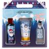 Accentra Set regalo MEN'S COLLECTION WINTER EDITION in cofanetto con docciaschiuma, balsamo dopobarba e apribottiglie, regalo uomo Natale, profumo pino ghiacciato & ambra, blu/bianco/rosso