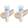 Wet n Wild, Bare Focus Tinted Hydrator, Crema Viso Colorata Idratante con Acido Ialuronico e Squalano Vegano, Texture Leggera, Copertura Media e Finish Matte Luminoso, Light Medium (Confezione da 2)