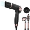 Cecotec Asciugacapelli Ionico DryGlam Waves 6in1 Sensor Black. 1400W, 110000rpm, Sensore Distanza, Tripla Protezione Calore, Memoria, 3 Velocità 5 Temperature, 6 Accessori, Styling Versatile