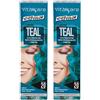 Vitalcare | Vivid - Colorazione Semipermanente, Tinta Capelli, Diretta, Capelli Morbidi, Idratati e Luminosi, Colore Teal (Confezione da 2)