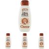 Garnier Shampoo Ultra Dolce Latte di Cocco e Macadamia, Capelli Morbidi e Setosi, 300 ml (Confezione da 4)