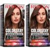 Revlon ColorStay Longwear Cream Hair Color, Colorazione Permanente, Ultra-Nutriente, Senza Siliconi E Oli Minerali, Copertura Capelli Bianchi, Fino A 8 Settimane - 5 Castano Chiaro, 165ml