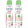 Lycia - Deodorante Spray Feel Fresh, Senza Alcool, Efficacia 48 ore, profumo di Fiori di Ciliegio, 150ml (Confezione da 2)