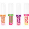 essence Juicy Bomb Lip Oil Set Juicy Bomb Party Set di 4 tonalità di olio labbra Finish brillante per labbra nutrite, 4 x 2,4 ml