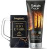 Bottega Verde - Cofanetto Regalo Uomo Nero d'Ambra, Shampodoccia 200 ml Pelle e Capelli e Boccale Birra in Vetro, con Estratti di Legni Pregiati, Fragranza Agrumata e Ambrata, Idea Regalo