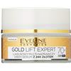 Eveline Cosmetics Gold Lift Expert - Crema tonificante per il giorno e la notte, 70+, con oro 24 carati, 50 ml