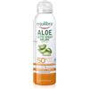 equilibra Solari, Aloe Latte Spray Solare Spf 50+, Latte Solare, con Aloe Vera, Olio di Cocco, di Argan e Vitamina E, Per Pelli Delicate, Protegge da Eritemi e Photoaging, Water Resistant, 150 ml