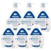 SANITEC igiene sicura Luxor Blue Iris, Crema di Sapone Profumata Idratante con Glicerina e Antibatterico, Deterge le Mani, pH 5.5, Dermatologicamente Testato, Made in Italy, 6 Flaconi da 1L 6000ml