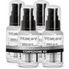Vitalcare | Laminplex Siero Olio Riparatrice Laminante, Laminplex System, per Capelli Opachi e Danneggiati, 4 x 50 ml
