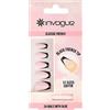 Invogue Black French Tip Coffin Nails (24 Pieces)