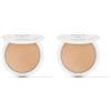 lavera Cream to Powder Foundation -Tanned 02 - Nude - Organic Almond Oil & Vitamina E, vegano, idratante, copertura intensiva (1 X 10,5 g) (Confezione da 2)