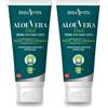 Erba Vita Aloe vera 3 in 1 crema viso, mani e corpo con Bava di lumaca, bava di Lumaca e oli di Riso e Argan - 200 ml (Confezione da 2)