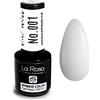 La Rosa Productos Profesionales LA ROSA UV LED Smalto Gel Hybrid Color CREMA - A Lunga Durata e Molto Facile da Applicare, Perfetto per la Nail Art - Fai da Te a Casa o in Salone - 9 ml (Bianco)