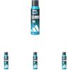 adidas Max Dry 96H Sport Scent, Deodorante Spray Antitraspirante, Con Allantoina, 3 Volte in Più di Protezione dal Sudore, Profumo Aromatico Ambrato (Confezione da 4)